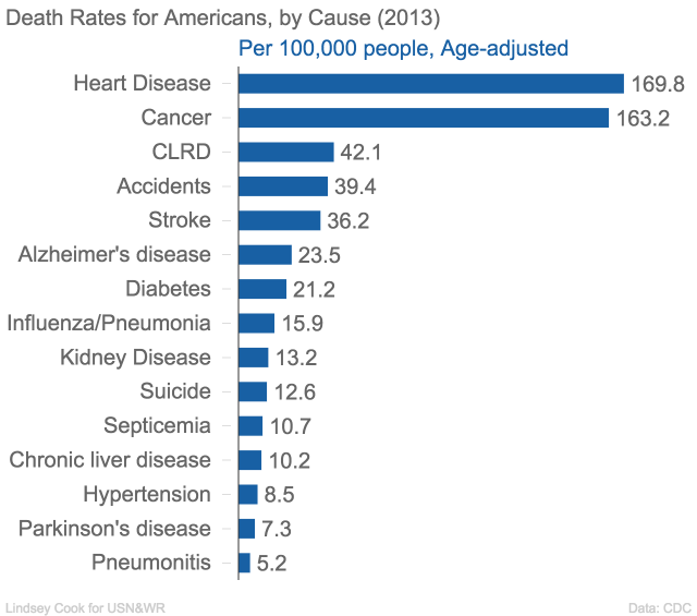 Death Rates in America Death rates in America by cause