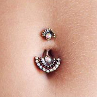 Belly Button (Navel) Piercing Example