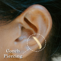 Conch Piercing Example