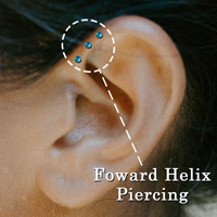 Forward Helix Piercing Example
